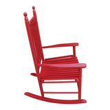 Wooden porch rocker chair Rose Red W49528617