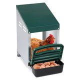 ZUN Single Roll Out Nesting Box with Plastic Basket, Egg Nest Box Laying Box Hens 42275216