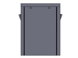 10 Tiers Shoe Rack with Dustproof Cover Closet Shoe Storage Cabinet Organizer Gray 71707810