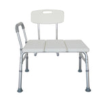 ZUN Medical Bathroom Safety Shower Tub Aluminium Alloy Bath Chair Transfer Bench with Wide Seat & Padded 48856399