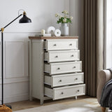 ZUN Modern 5 Drawers Dresser 5 Drawers Cabinet,Chest of Drawers Closet Organizers and Clothes W2275P233488