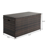 ZUN Simple And Practical Outdoor Deck Box Storage Box Brown Gradient 16929043