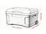 Ultra-LightRolling Hard Cooler, Leak-Resistant Portable Cooler with Wheels, 48-Hour Ice Retention 38364755
