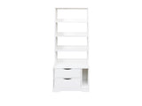 Night Stand with Bookshelf, Night Stand with 2 Storage Drawers for Bedroom 54152433