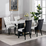 ZUN Furniture,Modern, High-end Tufted Solid Wood Contemporary PU and Velvet Upholstered Dining Chair 42293880