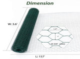 Large Size Galvanized Hexagonal Floral Green Chicken Wire, Outdoor Anti-Rust Chicken Wire Poultry W2505P184735