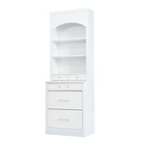 TOPMAX Modern 83.7inch High Kitchen Pantry, Freestanding Tall Kitchen N717P221575K