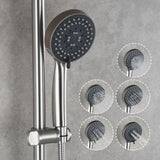 Shower Set Include Lengthened Shower Bar Shower Head and Hose for Showering, Brushed Nickel 08591256