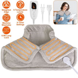 22.4x16.3in Large Weighted Heating Pad for Neck and Shoulders Electric Fast Heating Mat Neck Wrap 67447319