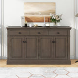 ZUN Retro-Style Sideboard with Extra Large Storage Space with Three Drawers and Two Compartments for 20681019