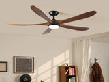 5 blade solid wood 52 inch ceiling fan light W2878P254298