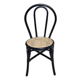 ZUN Set of 2, 15.5x20.5x35.5" Black Rattan Dining Chair W2078P251032