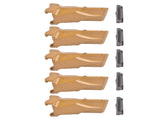 5 V33 V33SYL Bucket Digging Teeth/Tooth w/ V33PN Flex Pins For Shanks Adapter 18518201
