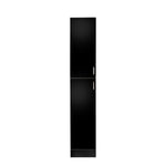 ZUN Freestanding Cabinet with Inadjustable Shelves and two Doors for Kitchen, Dining Room,black W33165048