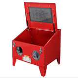 ZUN 40 Gallon Bench Top Air Sandblasting Cabinet Sandblaster Abrasive Blast Large Cabinet with Gun and 4 42974085