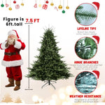 ZUN 9FT Christmas Tree Simulate Nature Advanced Materials Premium Hinged Spruce Artificial Douglas Firs W1773P203597