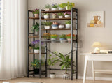 8-Tier Over The Toilet Storage with Side Rack, Over Toilet Storage Rack with Adjustable Shelf & 30930589