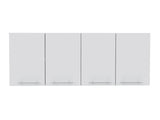 Wall Cabinet 24" H, four Doors, with two internal Shelves and internal plate and glass organizer, B097133118