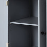 Kitchen Island Cart with Solid Wood Top and Locking Wheels,54.3 Inch Width,4 Door Cabinet and Two 49541331