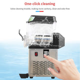 110V Commercial Slushy Machine 45L 3 Tank 1100W Stainless Steel Margarita Frozen Drink With Powerful W1676P146602