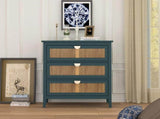 3 Drawer Cabinet,Natural rattan,American Furniture,Suitable for bedroom, living room, study 66653918