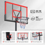 Basketball Hoop 5.73-10FT Height Adjustable Portable Basketball Goal for Indoor Outdoor Basketball W2031P268958