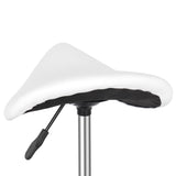 Saddle Stool Ha Ha Feet Rotation Bar Stool White 60290165