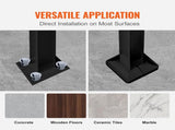 Handrails for Outdoor Steps, Fit 1 or 3 Steps Outdoor Stair Railing, Black Wrought Iron Handrail, W2286P386945