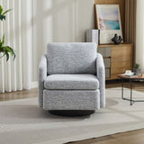 31.5"W Swivel Accent Chair and Comfy Round Accent Single Sofa Chair, 360 Degree Club Chair, Lounge W1852P204917