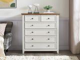 Modern 6 Drawers Dresser 6 Drawers Cabinet,Chest of Drawers Closet Organizers and Clothes W2275P233490