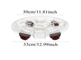 8 Pcs Heavy-Duty Clear Plant Caddy with Wheels, Rolling Flower Pot Stand 11.8" Inner 13" Outer 16698451