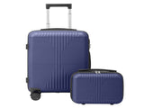 PP Trolley Case 12in 20in 2PCS Suitcase Set Navy Blue 49517166