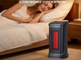 17" 1500W Portable Electric Heater with 3 Heat Settings, 70&deg Oscillation, Timer, Remote Control, 78882897