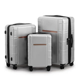 Luggage Expandable Suitcase PCABS 3 Piece Set with TSA Lock Spinner 67748170