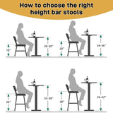 Outdoor Swivel Bar Stools Set of 2, Cast Aluminum Patio Bar Height, All-Weather Bar Dining 52885798