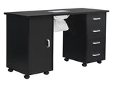 MDF Single Door 4 Drawers With Fan Black Nail Table 47343861