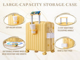 20"/24"/28" 3 pcs/set in ABS Spinner Wheel Luggage, Carry on Suitcase, with Cup Holder & USB Port & W2787P262958