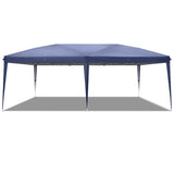 3 x 6m Four Windows Practical Waterproof Folding Tent Blue 29055508