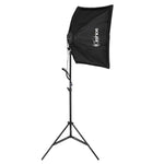 ZUN 45W White Umbrellas Silver Black Umbrellas Soft Light Box Background Stand Light Stands Four 67092009