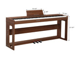 GDP-104 88 Keys Full Weighted Keyboards Digital Piano with Furniture Stand, Power Adapter, 24836385