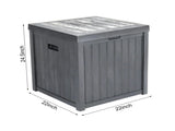 51gal 195L Outdoor Garden Plastic Storage Deck Box Chest Tools Cushions Toys Lockable Seat 97153412