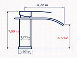 Single Handle Bathroom Faucet Lavatory Faucet Stainless Steel Single Hole-TP, Brushed GoldUnable 96452827