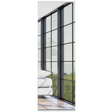 Leto Wall Mounted Shoe Rack With Mirror, Single Door, Capacity For Ten Shoes -White B20091928