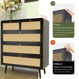 ZUN Wood Storage Chest of Drawers （Prohibited by WalMart） 00429701