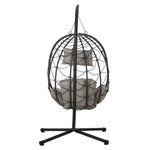 ZUN Egg Chair Stand Indoor Outdoor Swing Chair Patio Wicker Hanging Egg Chair Hanging Basket Chair 91056287