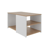 Kaibito Coffee Table with Open Storage, White Natural Oak B128P263708
