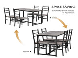 Dining Set for 4, 5 pieces Farmhouse Dinette Set with 4 chairs, Mid-Century Modern Dining W578P304058