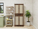 ZUN 4 Door Cabinet with 1 Drawer, with 4 Adjustable Inner Shelves, Storage Cabinet W688P211279