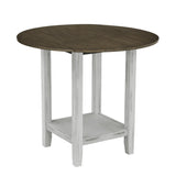 Foldable leaf dining table with storage space, 4-person dining table with 4 chairs, suitable for 41937551