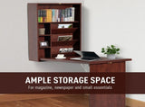 Wall Mount Desk Cabinet-Mahogany 92226147